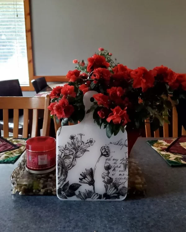 Botanical Stencil Charcuterie Board